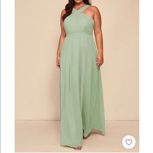 Azazie size A20 Dusty Sage Bridesmaid Dress.